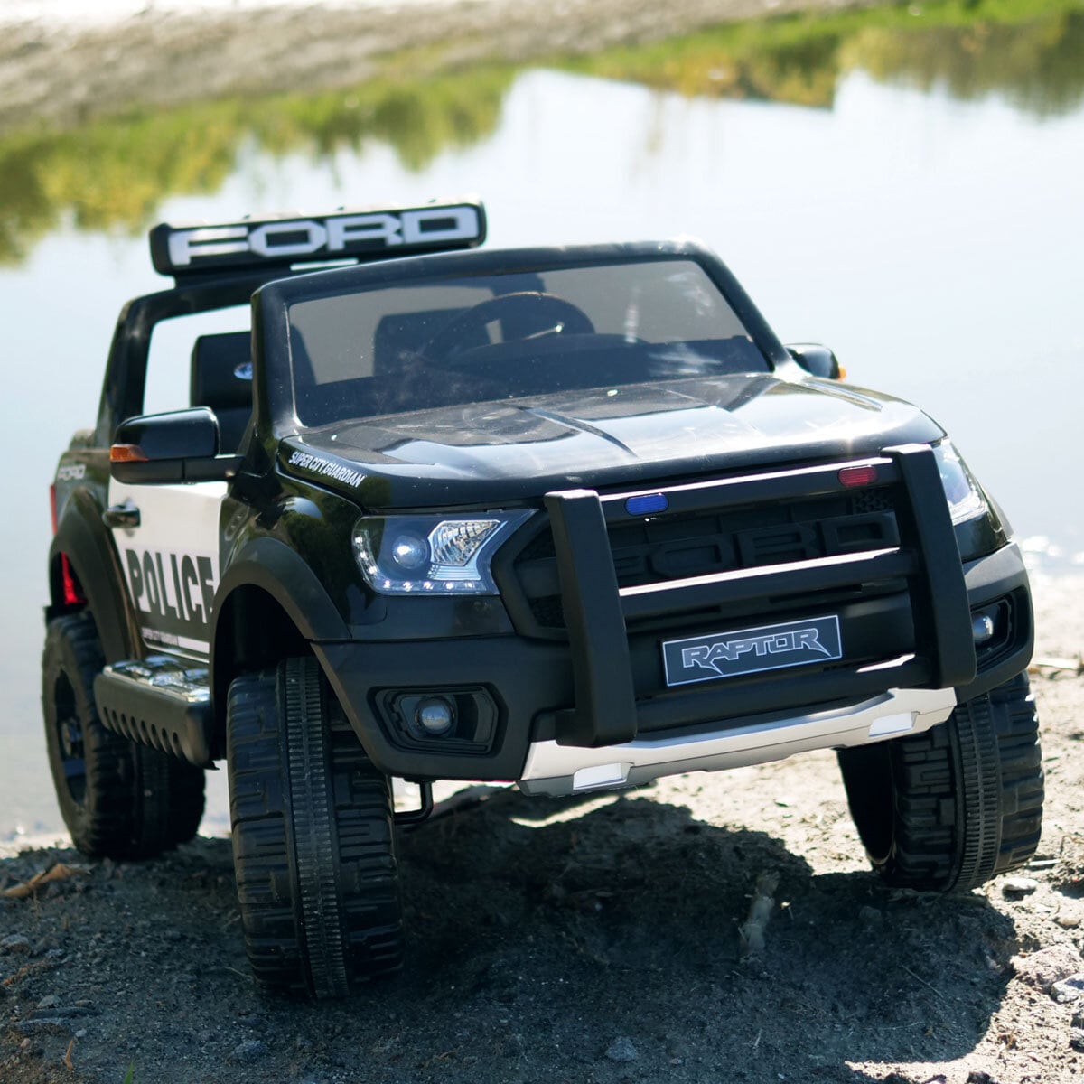 Elbil barn Polisbil Ford Ranger Raptor 12V