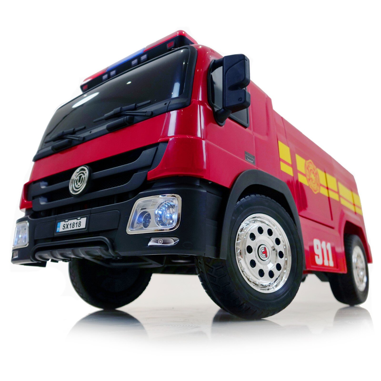 Elbil barn Brandbil 12V V2