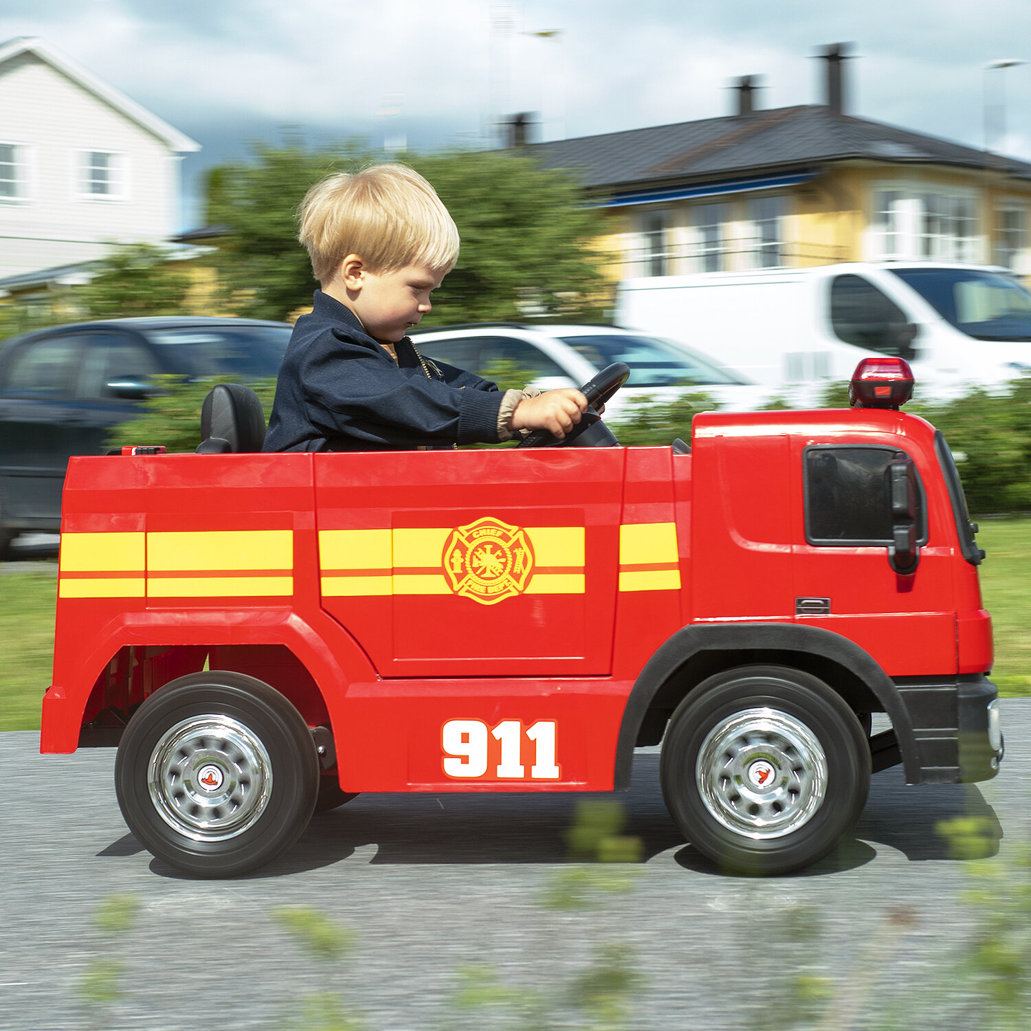 Elbil barn Brandbil 12V V2