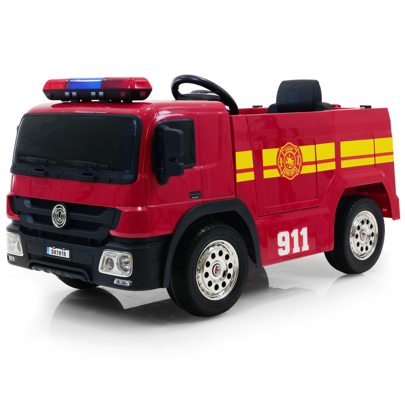 Elbil barn Brandbil 12V V2