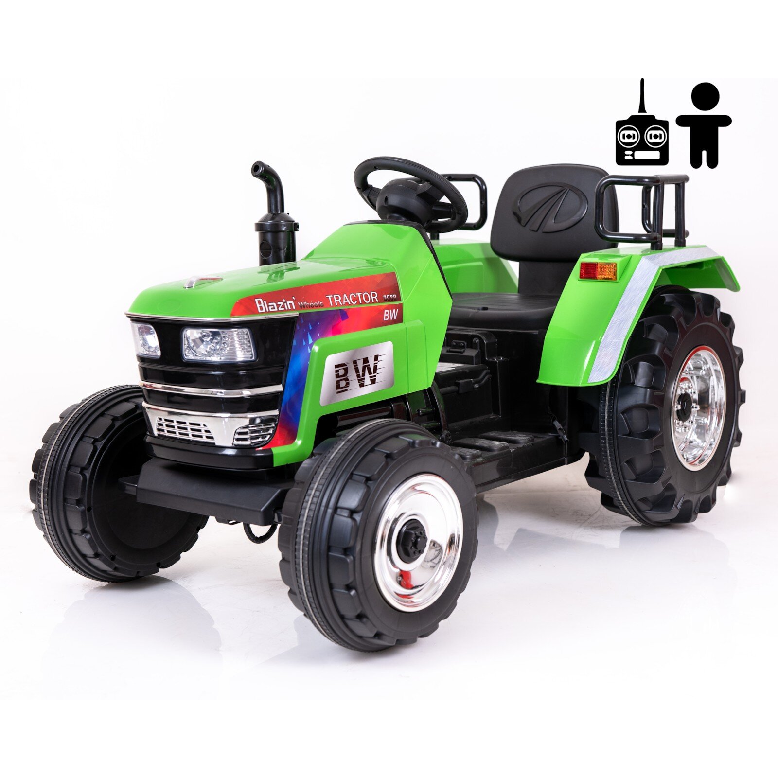 Elbil barn Traktor Harris 12V - Grön