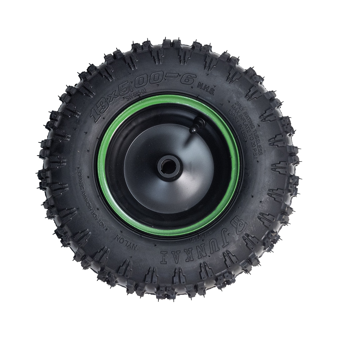 Bakhjul till El-ATV Tubeless  - Grön