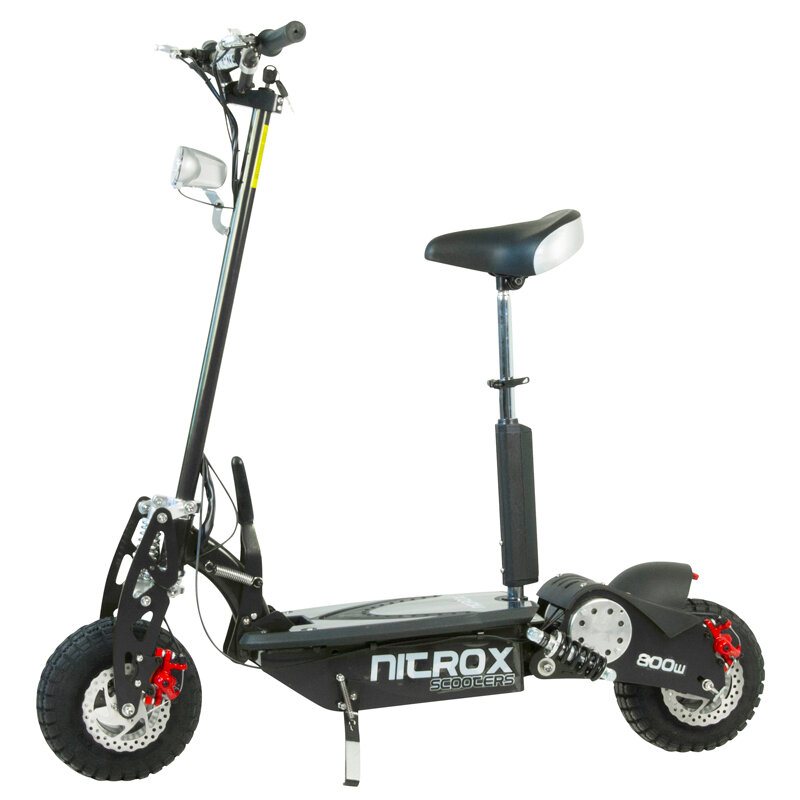 Fyndex Elscooter 800W Dirt med lysen - SVART