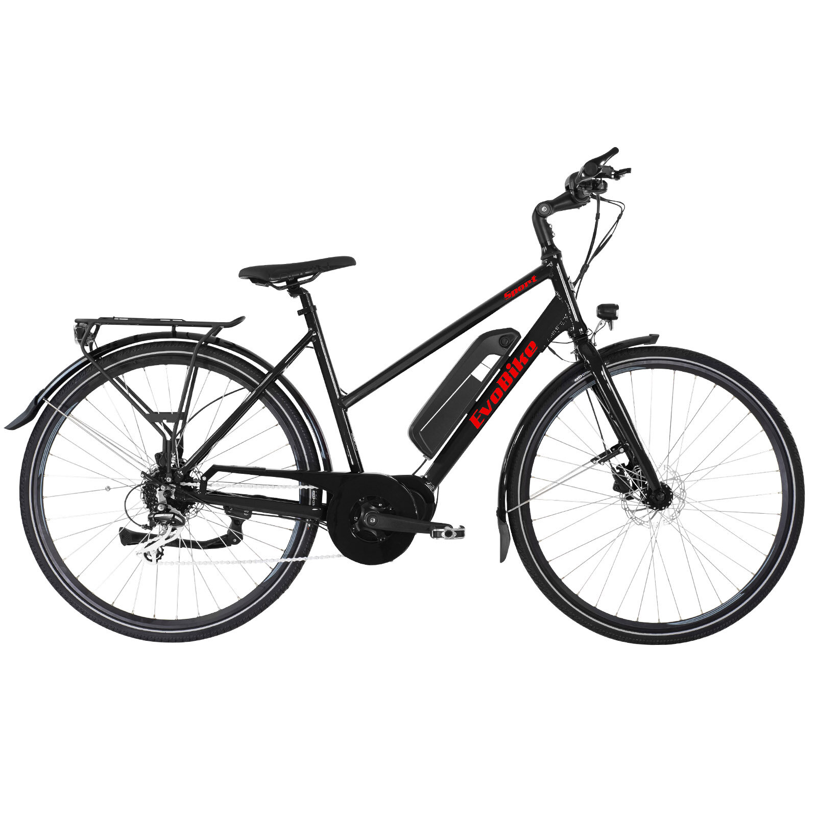 EvoBike SPORT-9 Mid-Drive 250W - Dam