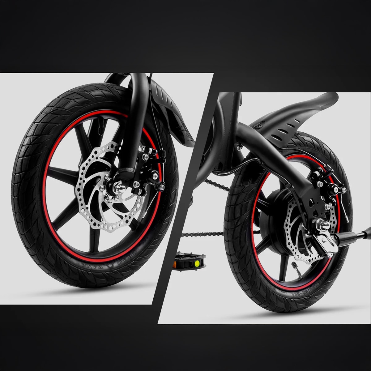 DYU D3F 10Ah - med pedaler